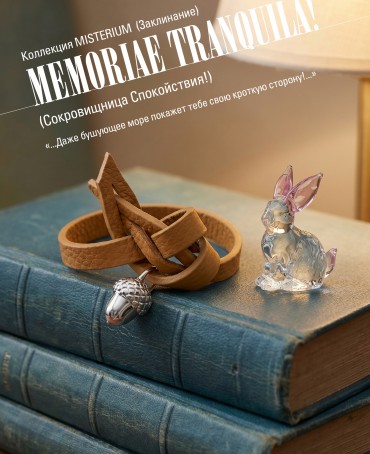 Ремешок на сумку-БРАСЛЕТ-Брелок Унисекс Ag-MEMORIAE TRANQUILA!